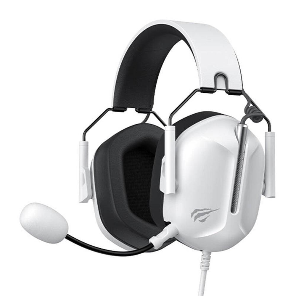 Auscultadores Gaming 3.5mm HAVIT H2033d, 2.2m, Brancos