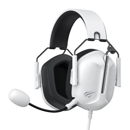 Auscultadores Gaming 3.5mm HAVIT H2033d, 2.2m, Brancos