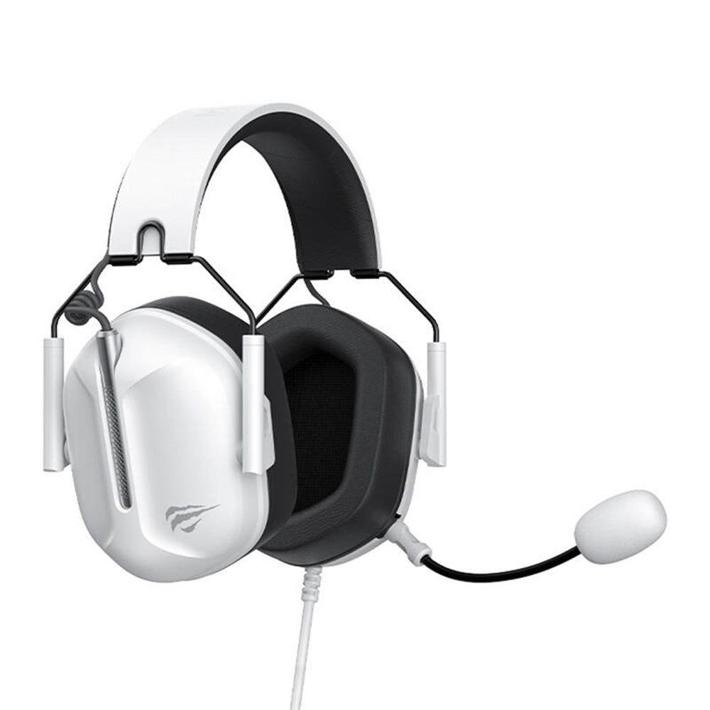 Auscultadores Gaming 3.5mm HAVIT H2033d, 2.2m, Brancos