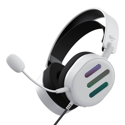Auscultadores Gaming 3.5mm HAVIT H2038U, RGB, 2.1m, Brancos