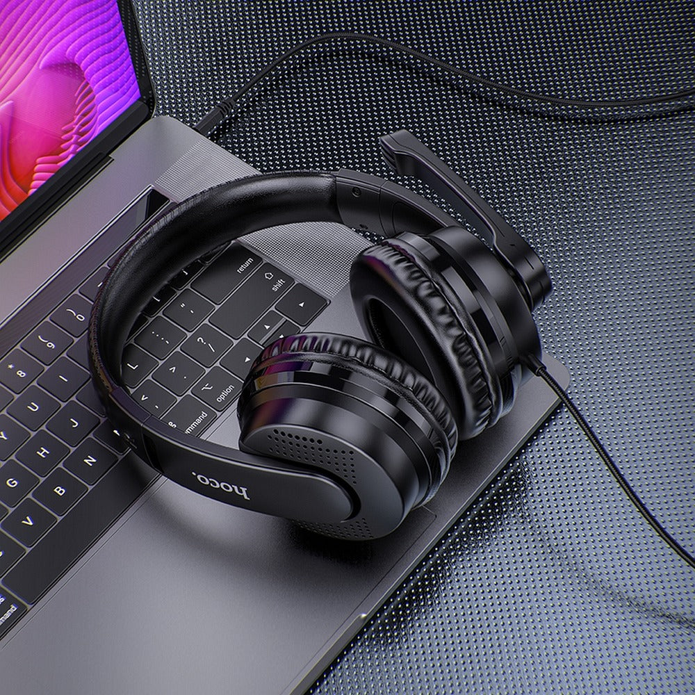 Auriculares Gaming 3.5mm HOCO W103, Pretos