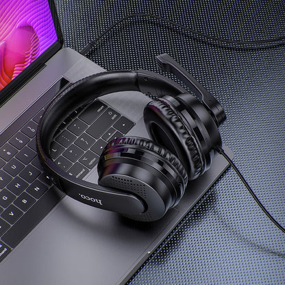 Auriculares Gaming 3.5mm HOCO W103, Pretos