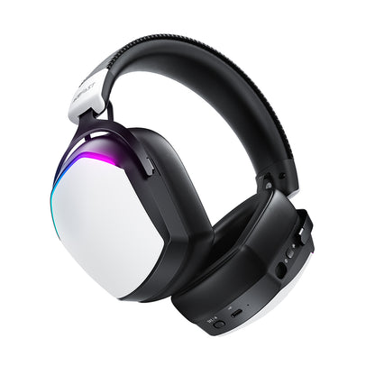 Auscultadores Gaming Wireless Acefast H11, RGB, BT / Wi-FI / Com fios, Brancos