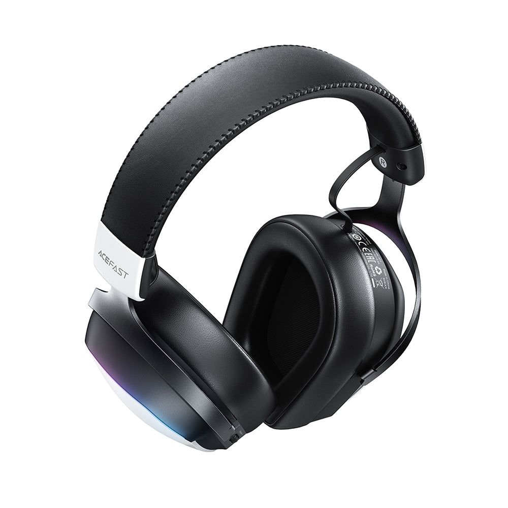 Auscultadores Gaming Wireless Acefast H11, RGB, BT / Wi-FI / Com fios, Brancos