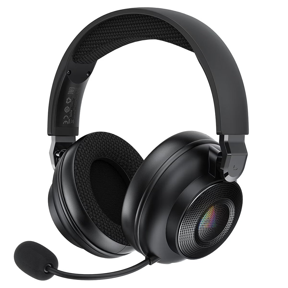 Auriculares Gaming Sem Fios Acefast H15, RGB, BT / Wi-FI / Com Fio, Pretos