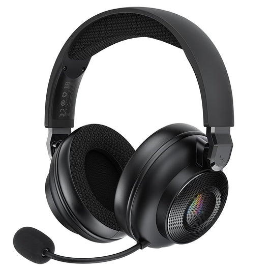Auriculares Gaming Sem Fios Acefast H15, RGB, BT / Wi-FI / Com Fio, Pretos
