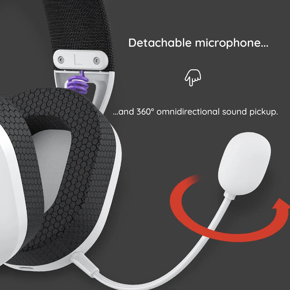 Auscultadores Gaming Wireless HAVIT Fuxi-H3, Cinzento