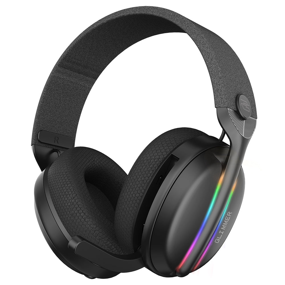 Auscultadores Gaming Wireless Proove Glimmer, RGB, BT / Wi-FI / Wired, Pretos WHGL00022001