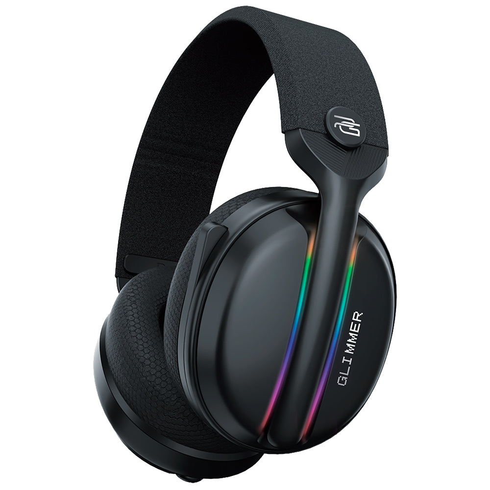 Auscultadores Gaming Wireless Proove Glimmer, RGB, BT / Wi-Fi / Com fios, Preto Roxo WHGL00022016
