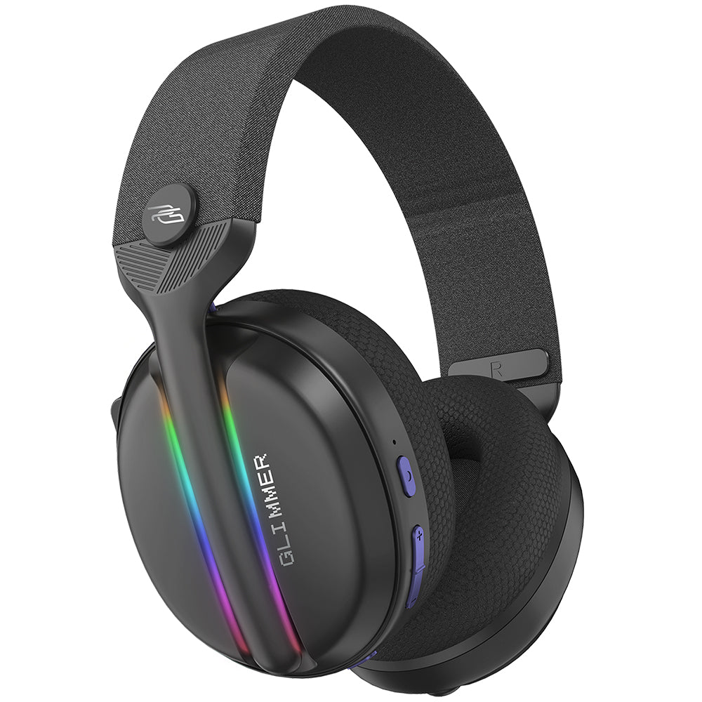 Auscultadores Gaming Wireless Proove Glimmer, RGB, BT / Wi-Fi / Com fios, Preto Roxo WHGL00022016