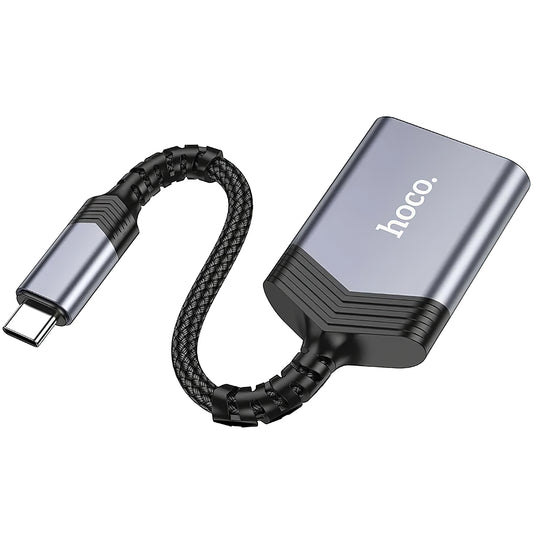 Leitor de Cartão Lightning HOCO UA25, SD - microSD, Cinzento