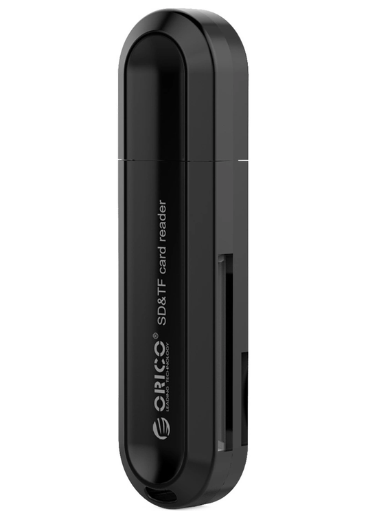 Leitor de Cartões USB 3.0 Orico CRS21, SD - microSD, Preto