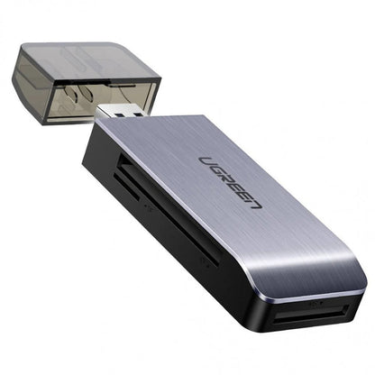 Leitor de Cartão USB 3.0 UGREEN CM180, SD - microSD - CF - MS, Cinzento