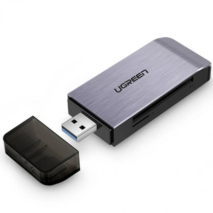 Leitor de Cartão USB 3.0 UGREEN CM180, SD - microSD - CF - MS, Cinzento