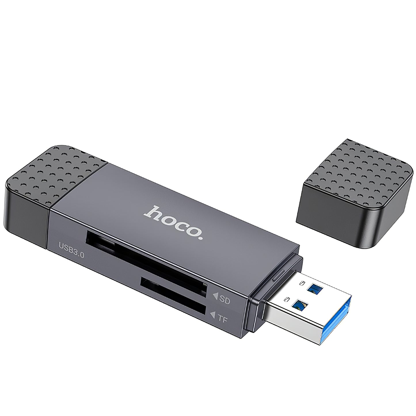 Leitor de cartões USB / USB-C HOCO HB45, SD - microSD, USB 2.0, cinzento 