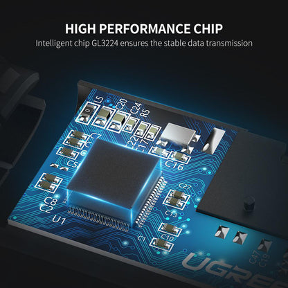 Leitor de Cartão USB-C UGREEN CM184, SD - microSD, Cinzento