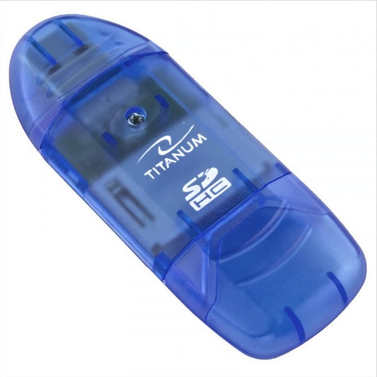 Esperanza Titanum TA101B USB Card Reader, SD, Blue