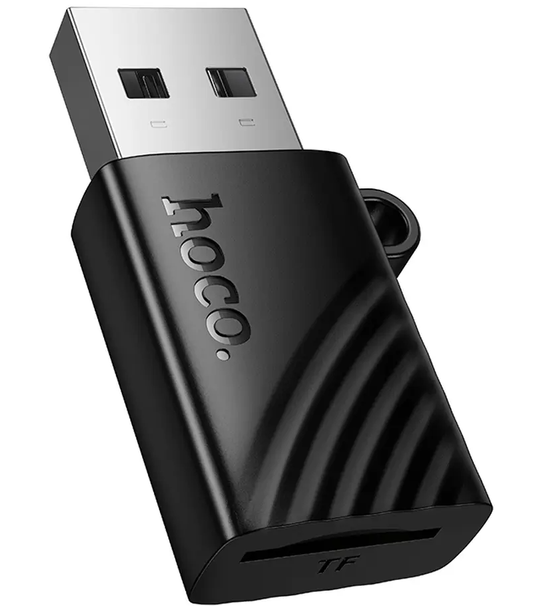 Leitor de Cartão USB HOCO HB53, microSD, Preto