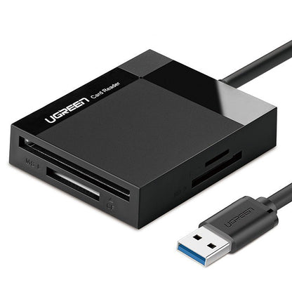 Leitor de Cartão USB 3.0 UGREEN CR125, SD - microSD - CF - MS, Preto