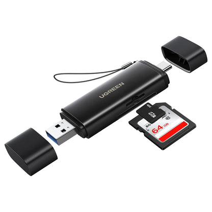 Leitor de Cartão USB / USB-C UGREEN CM803 (65024), SD - microSD, Preto