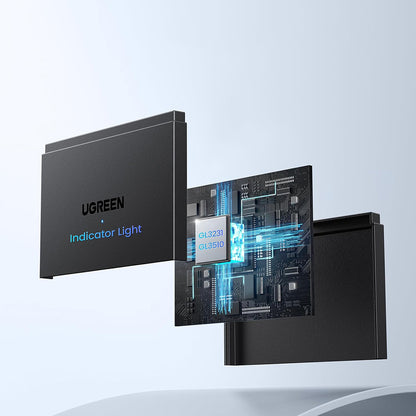 Leitor de Cartão USB / USB-C UGREEN CM812 (45167), SD - microSD - 2 x USB-A, Preto