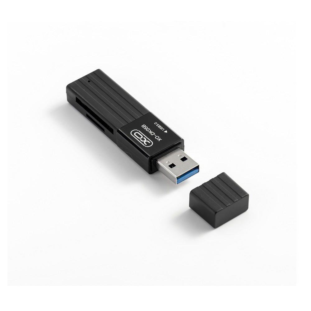 Leitor de Cartão USB 3.0 XO Design DK05B, SD - microSD, Preto