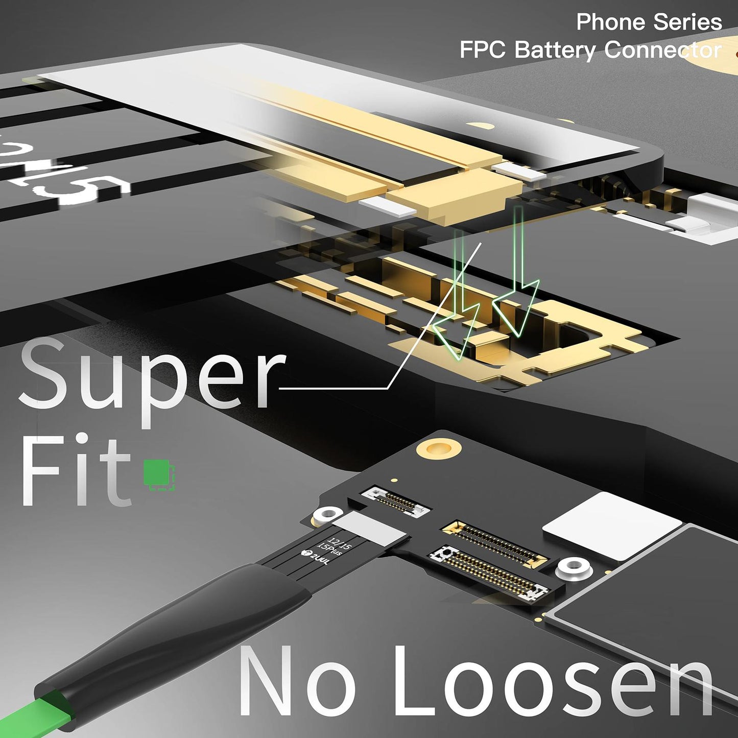 Conector FPC 2UUL BT03 para Bateria Apple iPhone 6 - Série 16 Pro Max