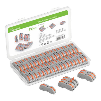 Conector de União de Fios Sonoff D1-1, Conjunto de 34 peças