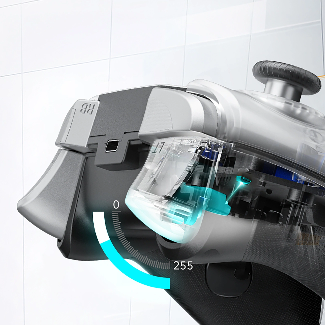Comando Machenike G5Pro Max, com Estação de Carregamento, Cinzento