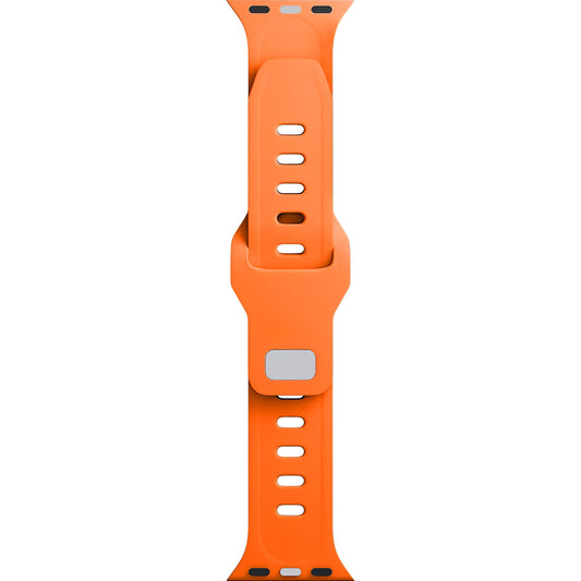 Correia de silicone 3MK para Apple Watch 41 mm / 40 mm / 38 mm, cor de laranja 