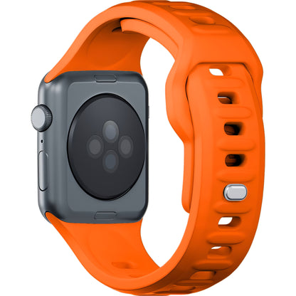 Correia de silicone 3MK para Apple Watch 41 mm / 40 mm / 38 mm, cor de laranja 