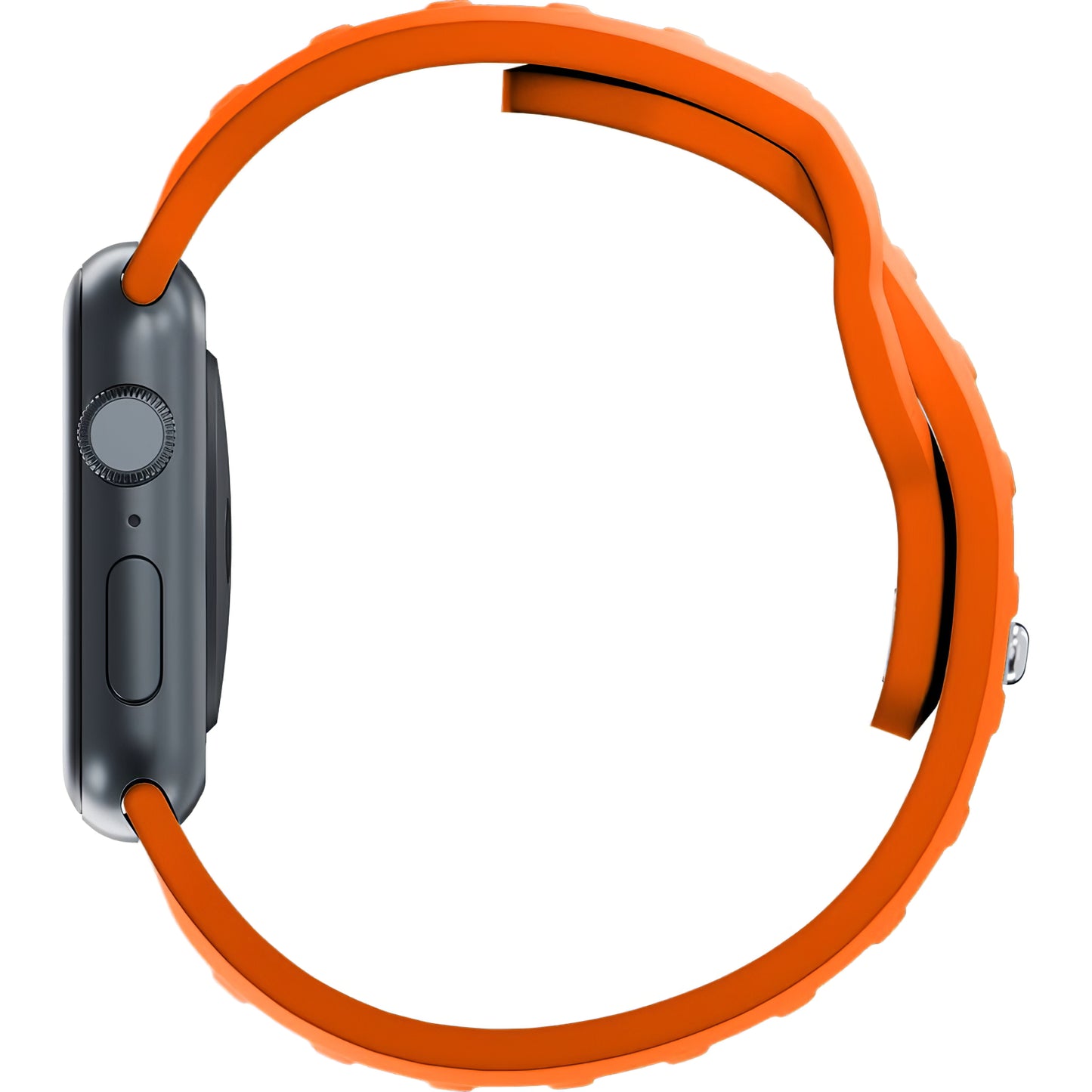 Correia de silicone 3MK para Apple Watch 41 mm / 40 mm / 38 mm, cor de laranja 