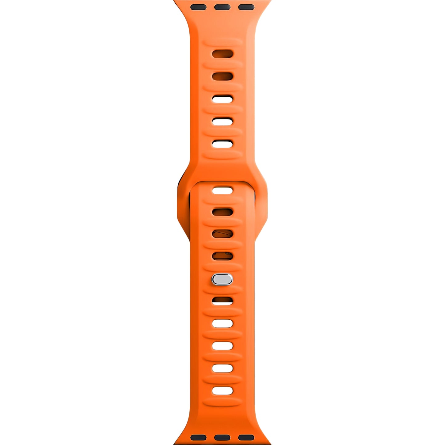 Correia de silicone 3MK para Apple Watch 41 mm / 40 mm / 38 mm, cor de laranja 