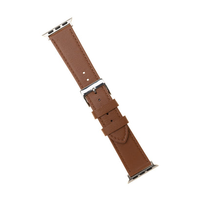 Correia Fixed Leather para Apple Watch 49mm / 46mm / 45mm / 44mm / 42mm Series, Castanho