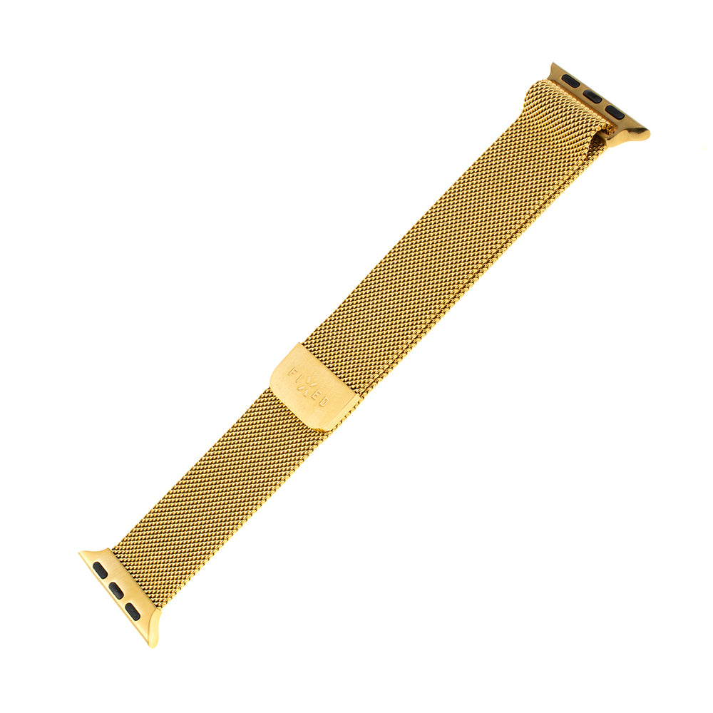 Fixed Mesh Strap for Apple Watch 42mm / 41mm / 40mm / 38mm Series, Gold