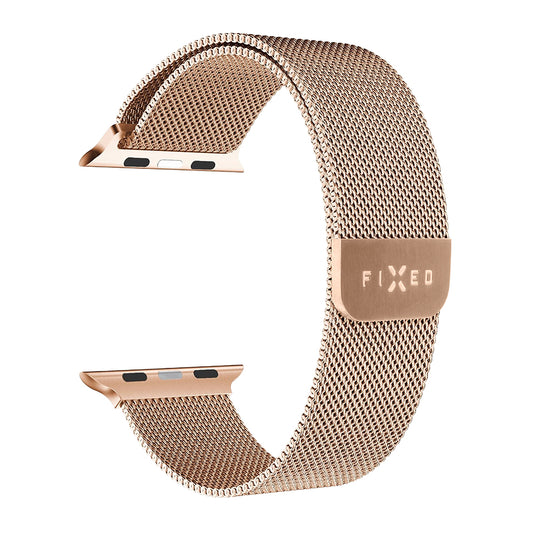 Pulseira Fixed Mesh para Apple Watch 42mm / 41mm / 40mm / 38mm Series, Rosa Dourado