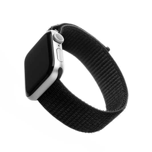 Correia Fixed Nylon para Apple Watch 49mm / 46mm / 45mm / 44mm / 42mm Series, Preta