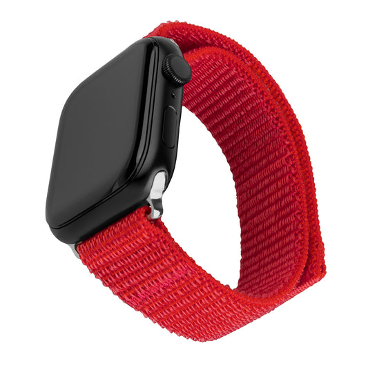 Cinta Fixed Nylon Sporty para Apple Watch 42mm / 41mm / 40mm / 38mm Series, Vermelha