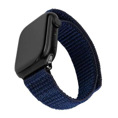 Cinta Fixed Nylon Sporty para Apple Watch 49mm / 46mm / 45mm / 44mm / 42mm Series, Azul Escuro