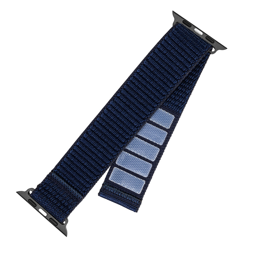 Cinta Fixed Nylon Sporty para Apple Watch 49mm / 46mm / 45mm / 44mm / 42mm Series, Azul Escuro