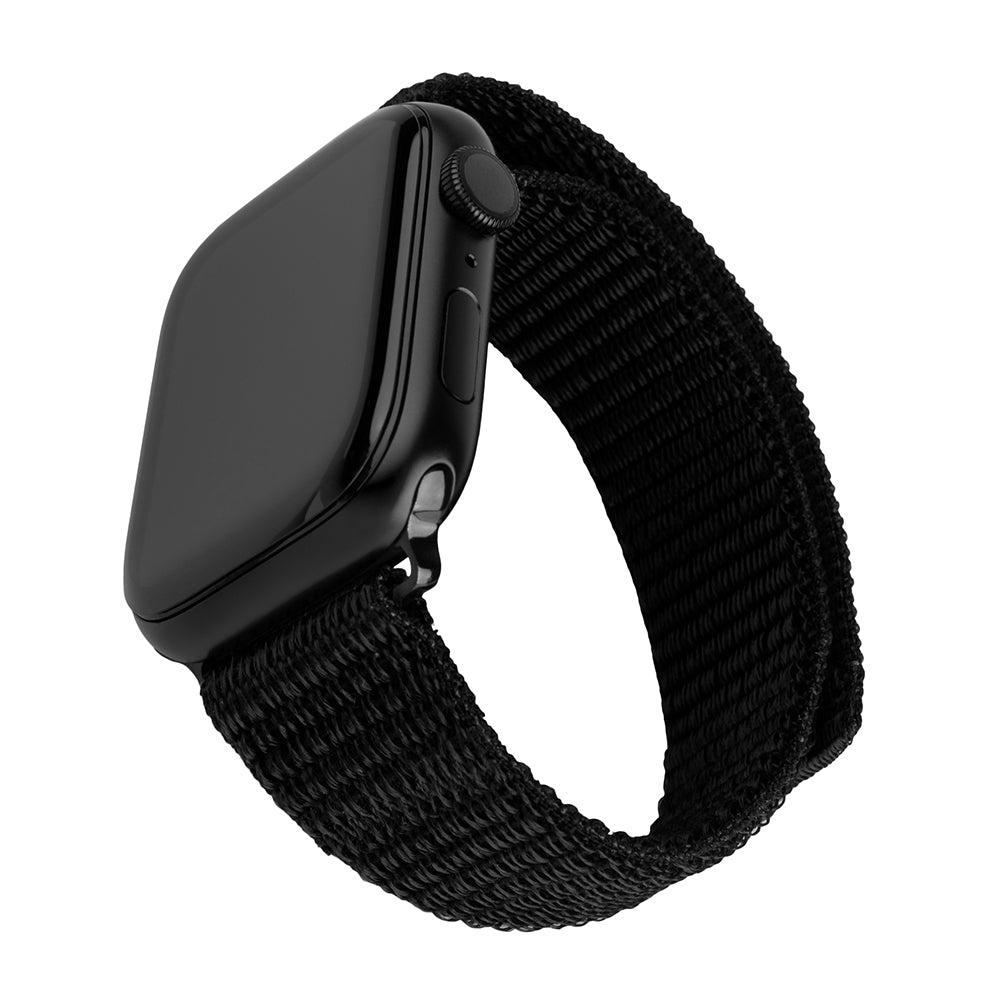 Cinta Fixed Nylon Sporty para Apple Watch 49mm / 46mm / 45mm / 44mm / 42mm Series, Preta