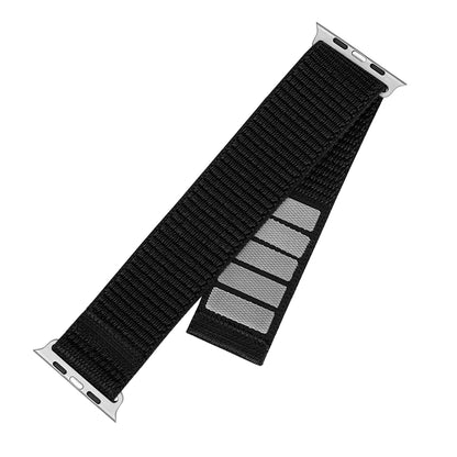 Cinta Fixed Nylon Sporty para Apple Watch 49mm / 46mm / 45mm / 44mm / 42mm Series, Preta