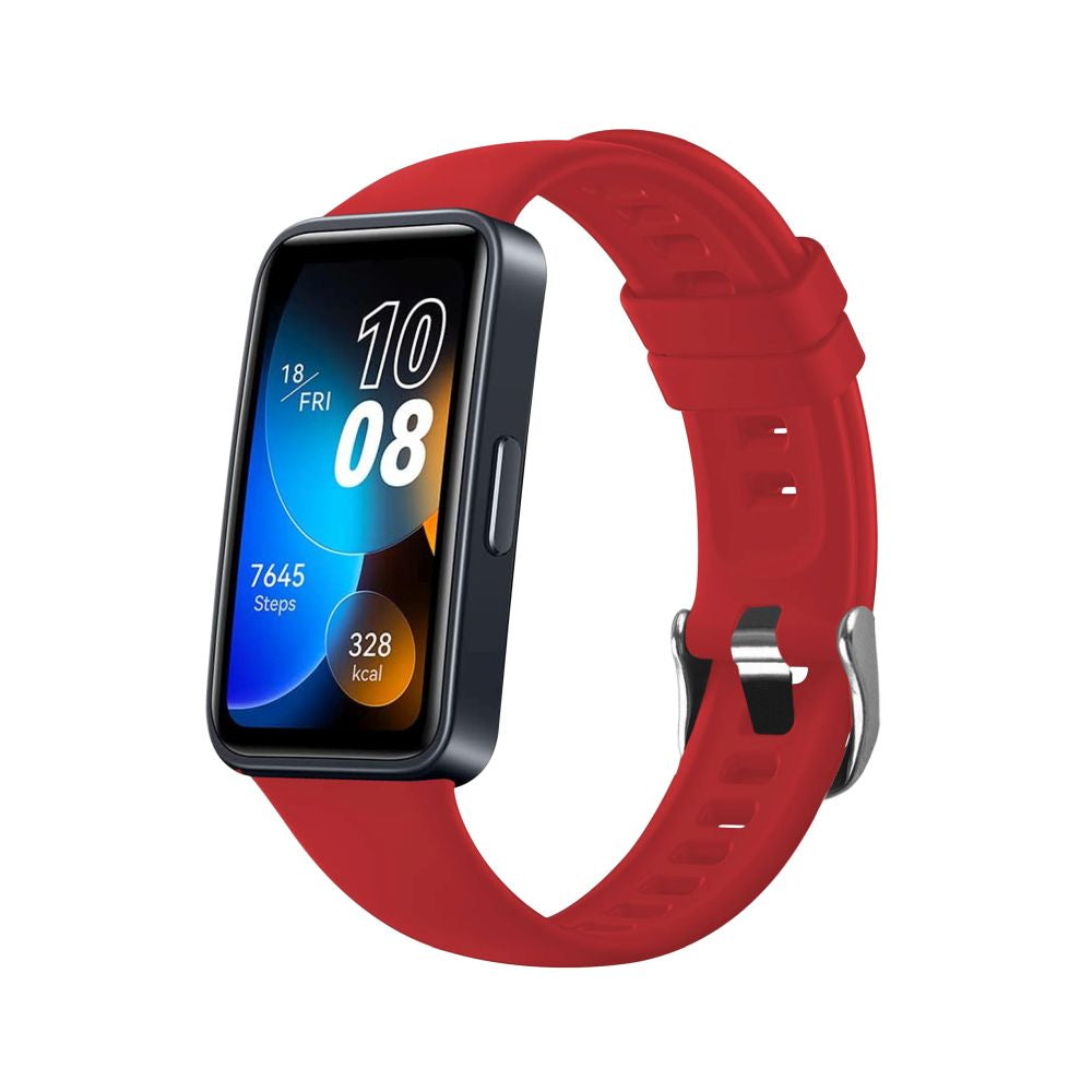 Curea Fixed Silicone para Huawei Band 10 / 9 / 8, Vermelha