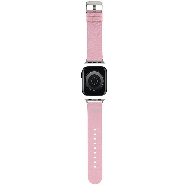 Hello Kitty Leather Kitty Head Strap for Apple Watch 42mm / 41mm / 40mm / 38mm Series, Pink