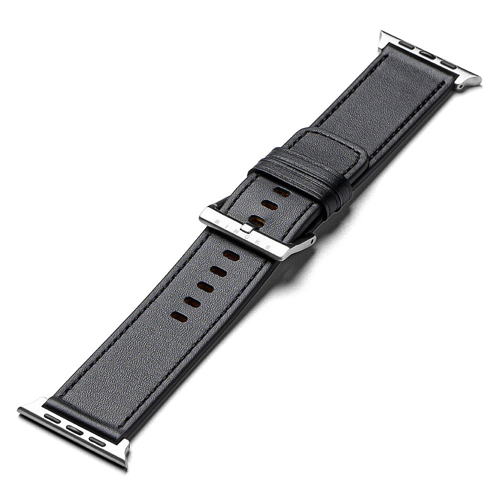 Pulseira Ringke Leather One para Apple Watch 49mm / 46mm / 45mm / 44mm / 42mm Series, Preta