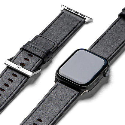Pulseira Ringke Leather One para Apple Watch 49mm / 46mm / 45mm / 44mm / 42mm Series, Preta