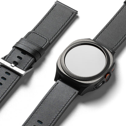 Ringke One Basic Bold Strap for Fossil Watch / Mobvoi Watch / Suunto Watch Series, 24mm, Black