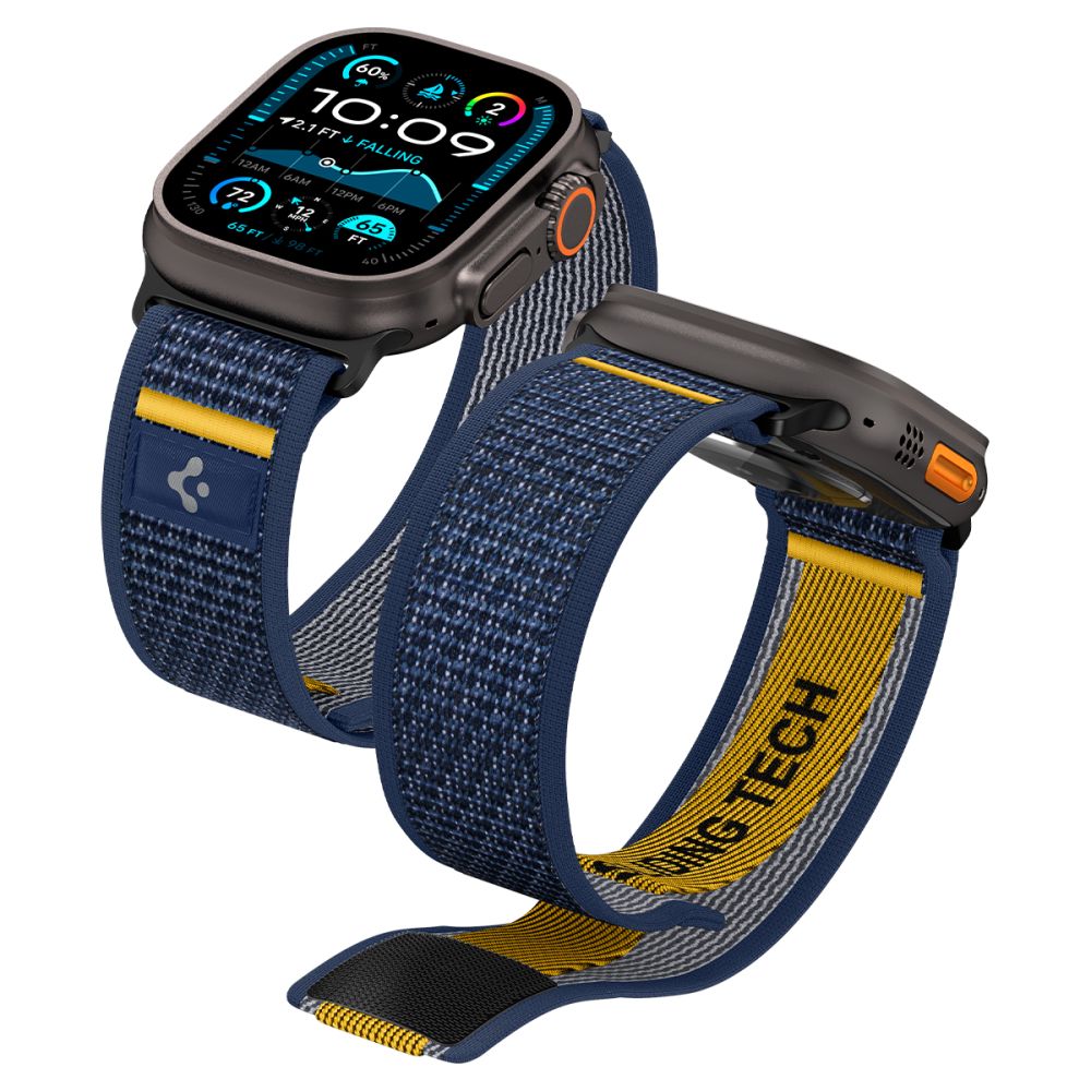 Correia Spigen Athlex Air para Apple Watch 49mm / 46mm / 45mm / 44mm Series, Azul-marinho