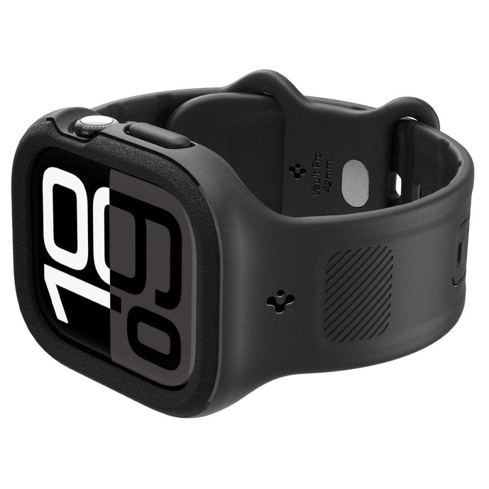 Curea Spigen Caseology Vault para Apple Watch Series 10 / 11 46mm, Preta Mate