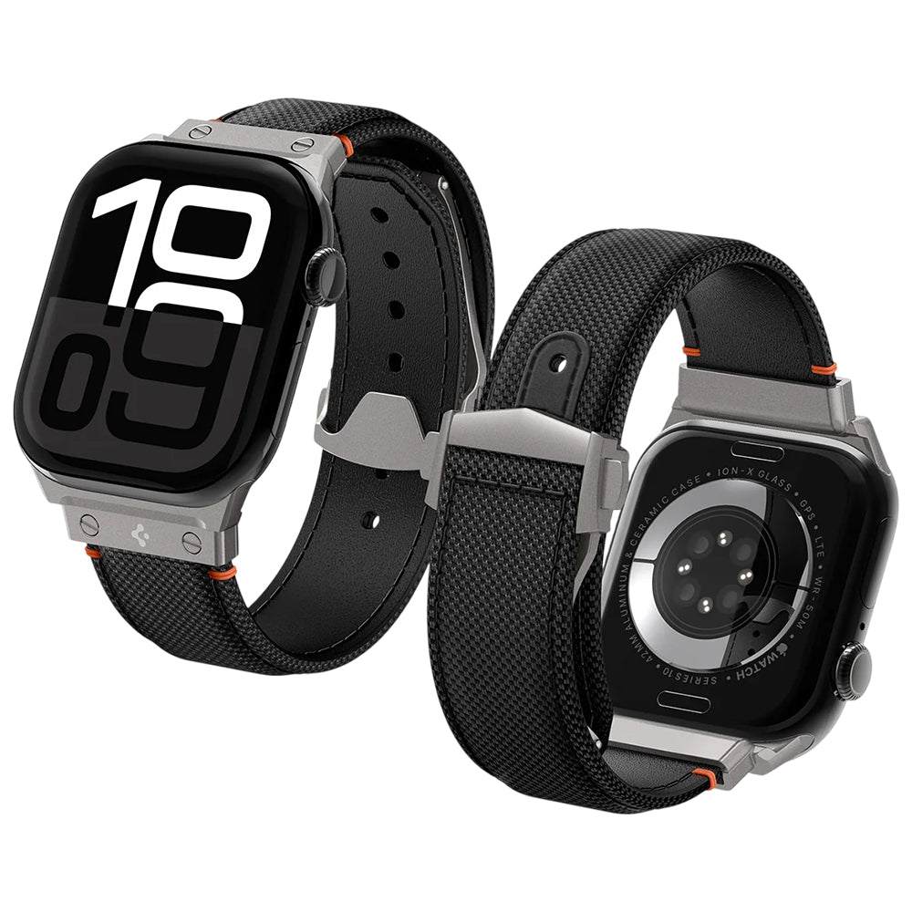 Correia Spigen Classic Fit para Apple Watch 49mm / 46mm / 45mm / 44mm / 42mm Series, Preta AMP09304